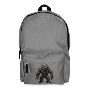 Epischer Rostketten-Monsterdämon - Rucksack - Mittelgrau - Vorne