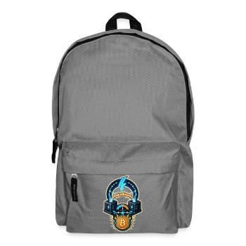 Bitcoin Lightning Kanal Knoten Routing - Rucksack - Mittelgrau - Vorne