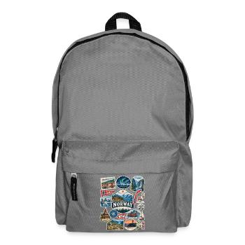 Norwegen Reisesticker - Rucksack - Mittelgrau - Vorne