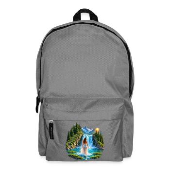 Magischer Wasserfall - Rucksack - Mittelgrau - Vorne
