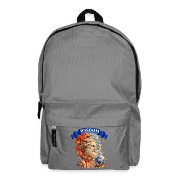 Ancient Wisdom – Greek Philosopher Art - Rucksack - Mittelgrau - Vorne