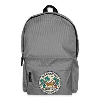 Mir Wächst Das Alles Über Den Kopf Garten - Rucksack - Mittelgrau - Vorne