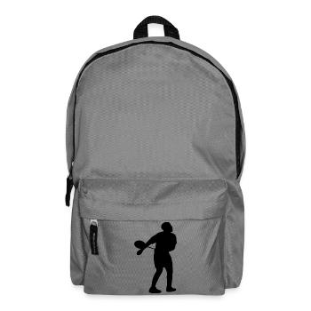 Badminton Spieler - Rucksack - Mittelgrau - Vorne