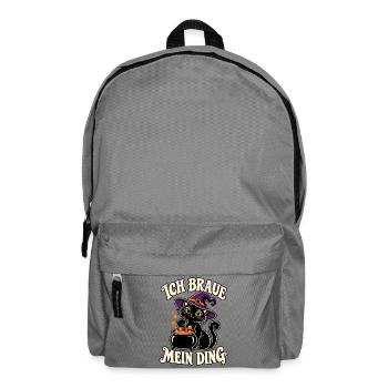 Ich braue mein Ding Katze - Rucksack - Mittelgrau - Vorne