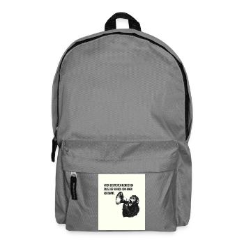 Affen und die menschliche Abstammung - Rucksack - Mittelgrau - Vorne