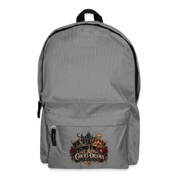 Court Drama – Fantasy Schloss und Krone - Rucksack - Mittelgrau - Vorne