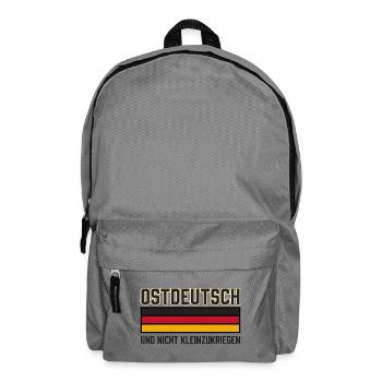 Ostdeutsch nicht kleinzukriegen Schwarz Rot Gold - Rucksack - Mittelgrau - Vorne