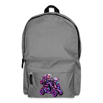 Cyberpunk & Zukunfts-Sci-Fi-Mobilroller - Rucksack - Mittelgrau - Vorne