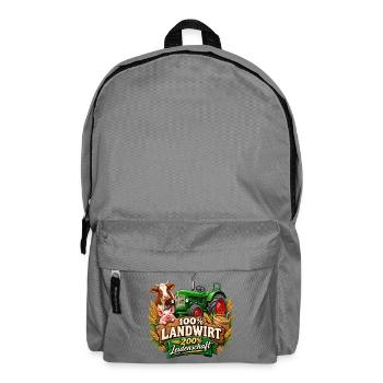 Landwirt Leidenschaft Traktor Design - Rucksack - Mittelgrau - Vorne