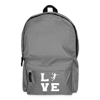 Geschenkidee für den Handballspieler mit Ballsport - Rucksack - Mittelgrau - Vorne