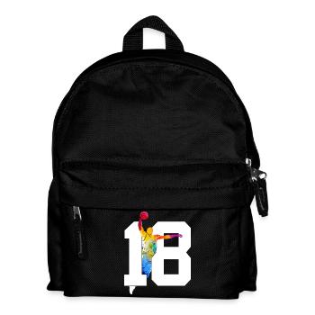 NUMBER 18 BASKETBALL 18TH BIRTHDAY - Kids' Backpack - black - Front
