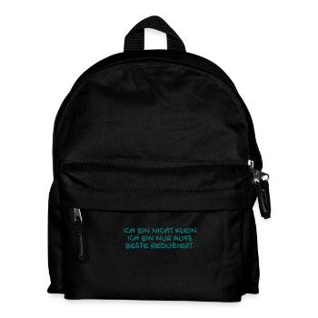 Ich bin nicht kein Spruch lustig - Kinder Rucksack - Schwarz - Vorne