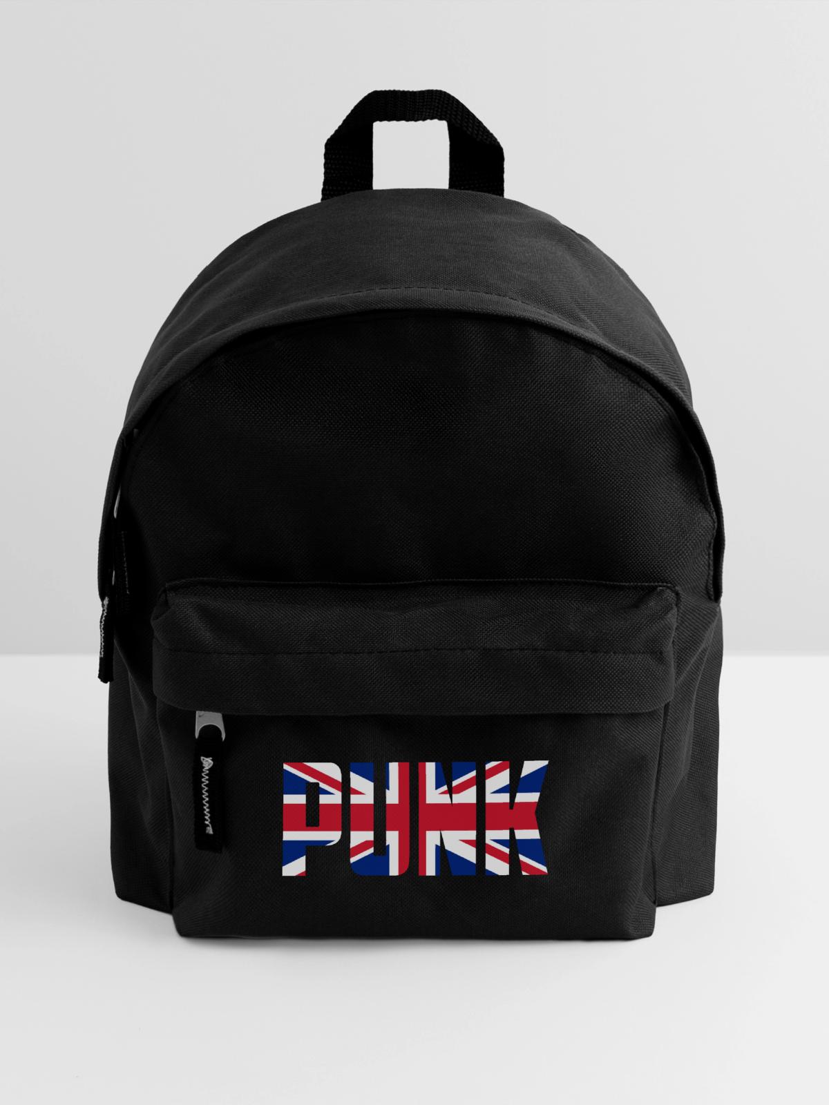 Punk - Kinder Rucksack - Schwarz - Vorne