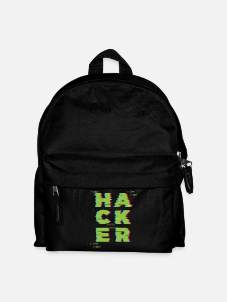 Hacker 0101 - Kinder Rucksack - Schwarz