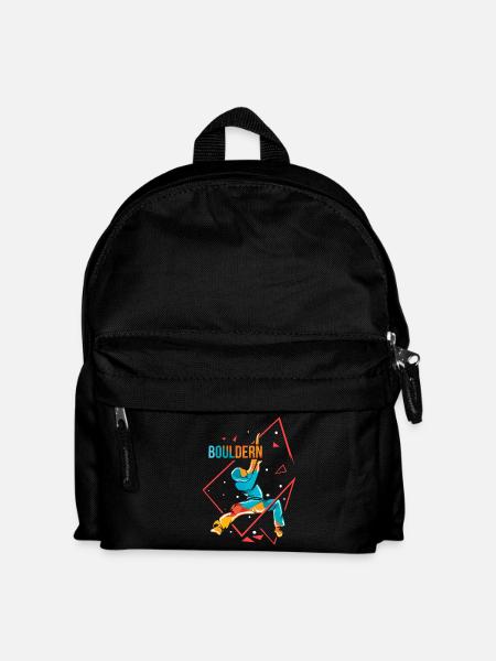 Geschmeidiger Boulderer Überhang - Kinder Rucksack - Schwarz