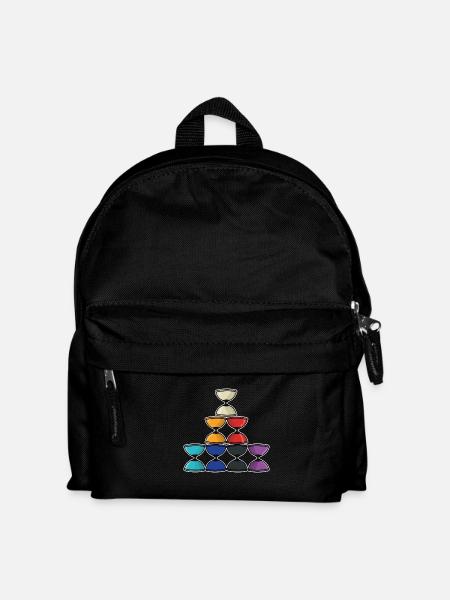 Geschickter Diabolo Zirkusjongleur - Kinder Rucksack - Schwarz
