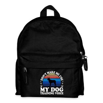 Australian Stumpy Tail Cattle Dog Silhouette - Kinder Rucksack - Schwarz - Vorne