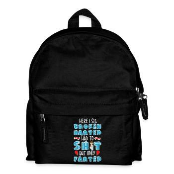 Furzender Liebeskummer Toilettengang - Kinder Rucksack - Schwarz - Vorne