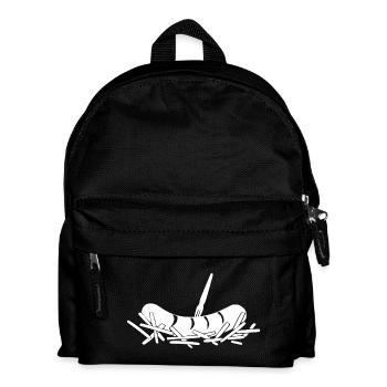 French fries currywurst - Kids' Backpack - black - Front