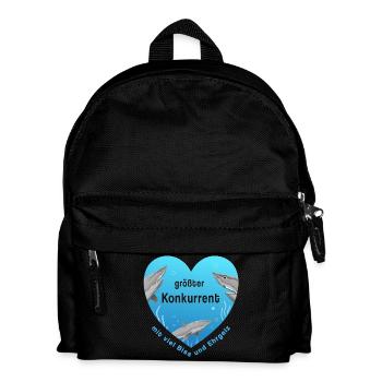 größter Konkurrent - Kinder Rucksack - Schwarz - Vorne