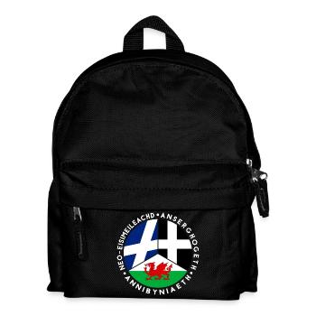 Scottish, Welsh, Cornish Independence, Celtic - Kids' Backpack - black - Front