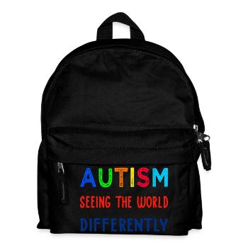 Autismus anders sehen - Kinder Rucksack - Schwarz - Vorne