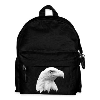 Eagle's Head, Bald Eagle, Eagle, Bird of Prey - Kids' Backpack - black - Front