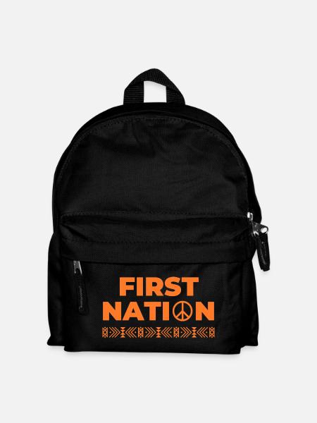 first nation indigen USA - Kinder Rucksack - Schwarz