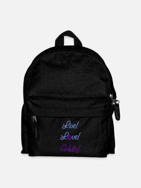 Live! Love! Hula! - Kinder Rucksack - Schwarz