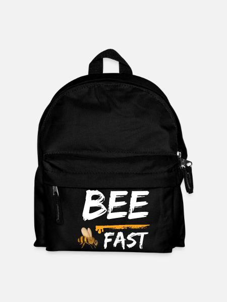 bee fast bees honey - Kinder Rucksack - Schwarz