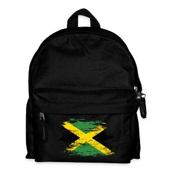Jamaica flag used - Kids' Backpack - black - Front