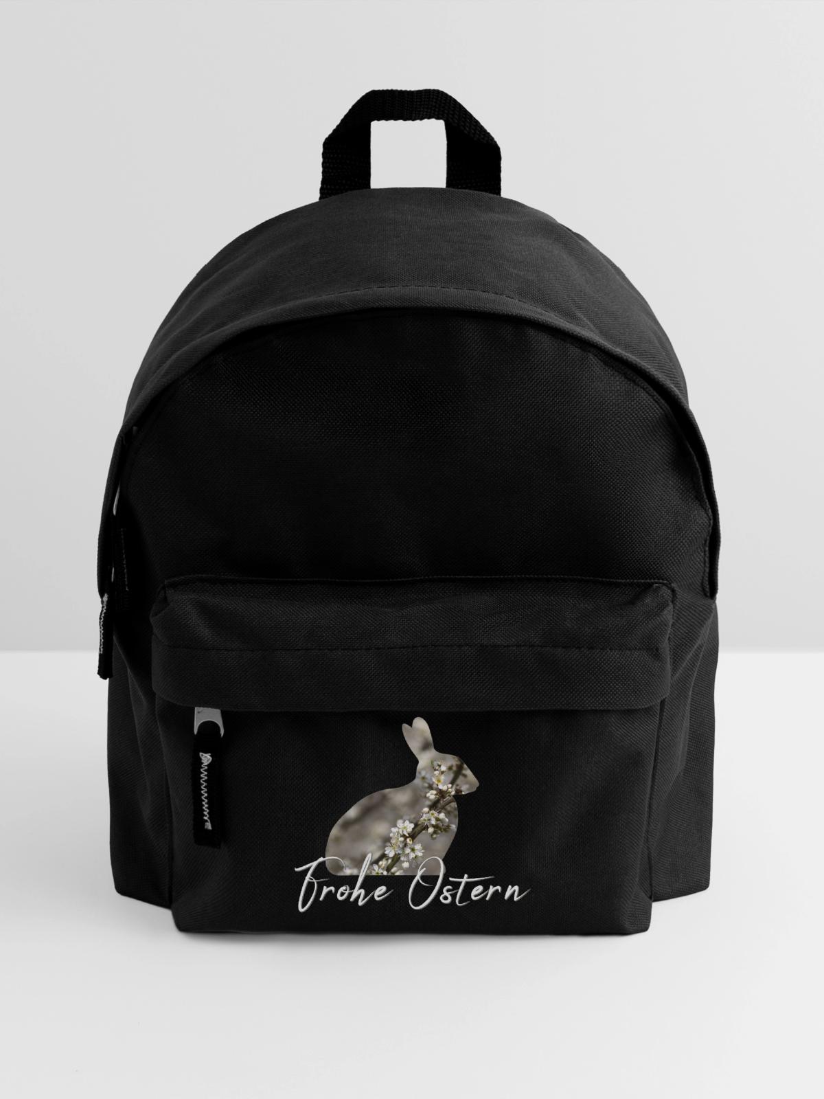 Ostern Frohe Ostern - Kinder Rucksack - Schwarz - Vorne