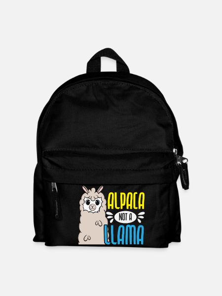 Alpaka Nicht Llama Alpakaflüsterer Bauernhoftier - Kinder Rucksack - Schwarz