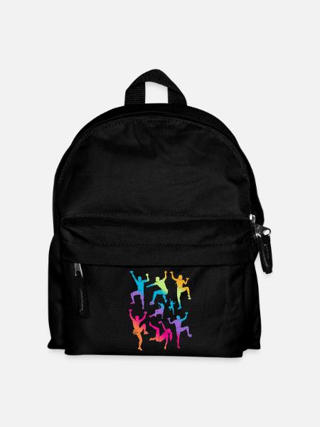 Klettern Berge Kletterer Kinder Mädchen Bouldern - Kinder Rucksack - Schwarz
