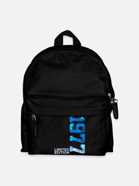 49. GEBURTSTAG LIMITED EDITION 1977 - Kinder Rucksack - Schwarz