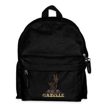 Flinke Gazelle Steppenbewohner - Kinder Rucksack - Schwarz - Vorne