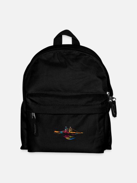 Kraftvoller Ruderer Bootsregatta - Kinder Rucksack - Schwarz