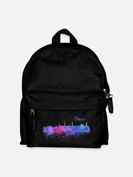 Stockholm - Kinder Rucksack - Schwarz