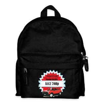 A112 - straight roads - Kids' Backpack - black - Front
