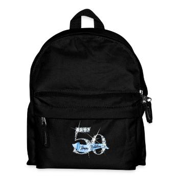 Happy Birthday 50th Birthday Gift Diamond Glamour - Kids' Backpack - black - Front