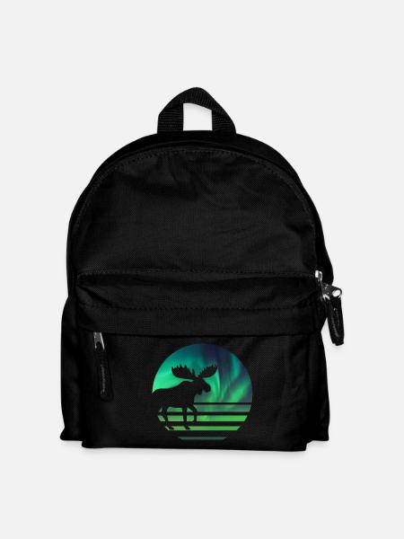 Elch - Kinder Rucksack - Schwarz