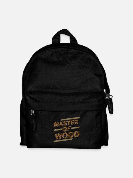 Handfester Schreiner Werkzeugkiste - Kinder Rucksack - Schwarz