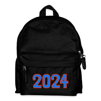 2024.Frohes neues Jahr. SILVESTER. NEUJAHR. - Kinder Rucksack - Schwarz - Vorne