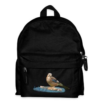 Eichelhäher - Kinder Rucksack - Schwarz - Vorne