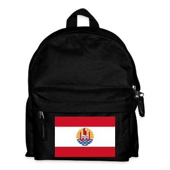Französisch-Polynesien - Kinder Rucksack - Schwarz - Vorne