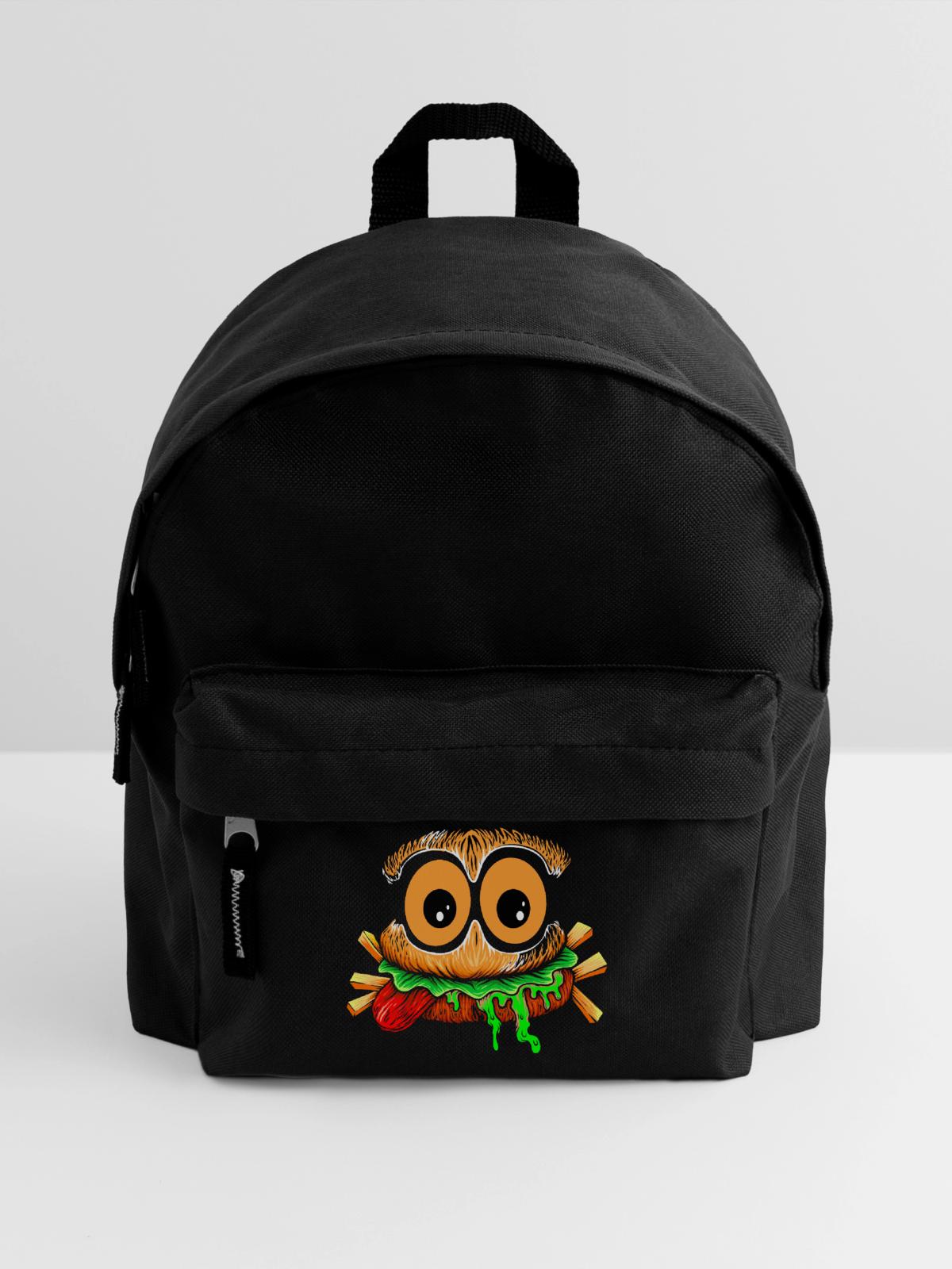 Der schreckliche Snack - Kinder Rucksack - Schwarz - Vorne