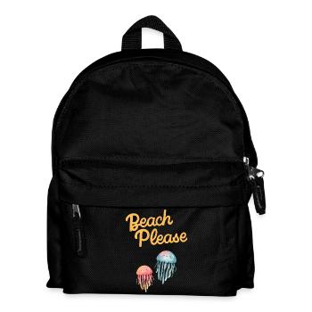 beach please jellyfish - Kids' Backpack - black - Front