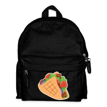 Döner Kebab Comic - Fastfood - Kinder Rucksack - Schwarz - Vorne