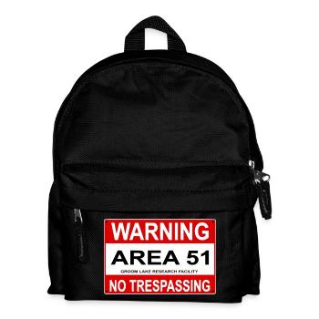 AREA 51 Shield - Kids' Backpack - black - Front