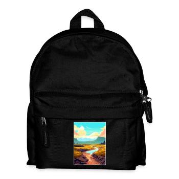 Vulkane Nationalpark Vulkan Hawaii Souvenir - Kinder Rucksack - Schwarz - Vorne